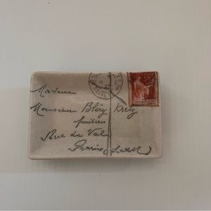 Adorable “Vintage” Letter Small Trinket Dish